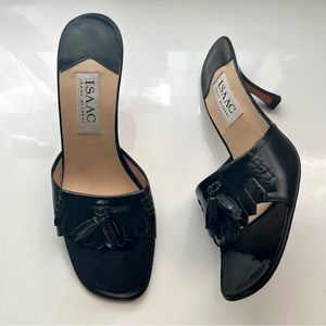 Black Vintage Kitten High Heels